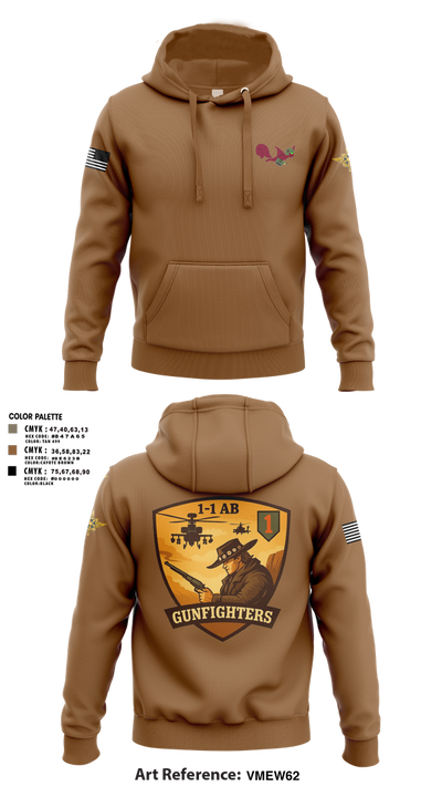 1-1 Attack Battalion, HHC, S2 65636649 Hoodie - 102