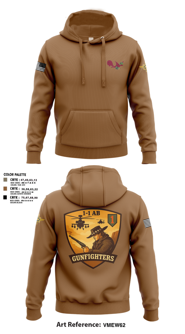 Hoodie, 1-1 Attack Battalion, HHC, S2, Army, Teamtime, Team time, sublimation, custom sports apparel, team uniforms, spirit wear, spiritwear, sports uniforms, custom shirts, team store, custom team store, fundraiser sports, apparel fundraiser