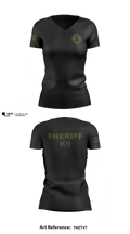 Franklin County Sheriff Office K9 Women's Short Sleeve V-neck Shirt - 12
