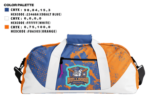 Duffle Bag, Lucy Addison MS Bulldogs, Baseball, Teamtime, Team time, sublimation, custom sports apparel, team uniforms, spirit wear, spiritwear, sports uniforms, custom shirts, team store, custom team store, fundraiser sports, apparel fundraiser