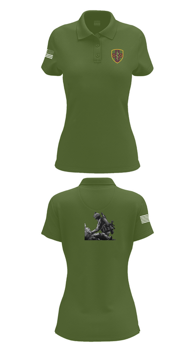 7455th MORU 95873552 Women's Short Sleeve Performance Polo  - 55