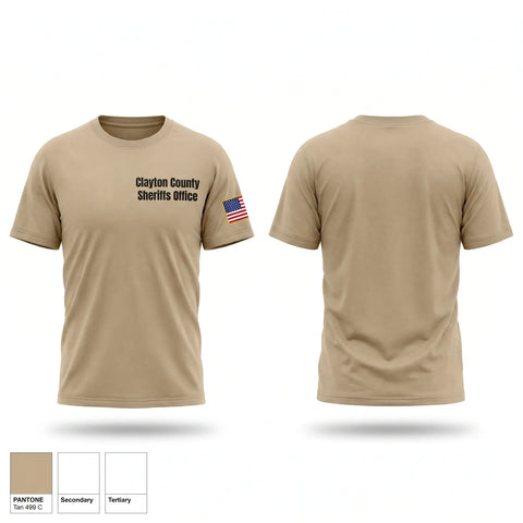 Old School Cotton Feel Shirt, Clayton County Sheriff’s Office, Police, Teamtime, Team time, sublimation, custom sports apparel, team uniforms, spirit wear, spiritwear, sports uniforms, custom shirts, team store, custom team store, fundraiser sports, apparel fundraiser