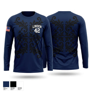 Long Sleeve Performance Shirt, Linden 42, Police, Teamtime, Team time, sublimation, custom sports apparel, team uniforms, spirit wear, spiritwear, sports uniforms, custom shirts, team store, custom team store, fundraiser sports, apparel fundraiser