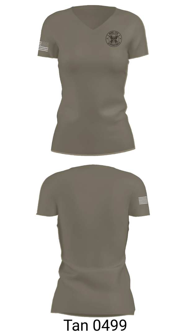Womens Short Sleeve Vneck Shirt, HHC 172, Army, Teamtime, Team time, sublimation, custom sports apparel, team uniforms, spirit wear, spiritwear, sports uniforms, custom shirts, team store, custom team store, fundraiser sports, apparel fundraiser