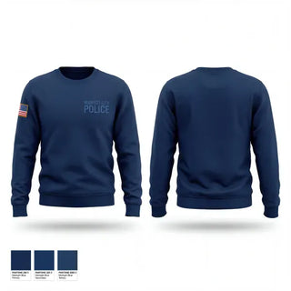 Crew Neck Sweatshirt, Midwest city police, Police, Teamtime, Team time, sublimation, custom sports apparel, team uniforms, spirit wear, spiritwear, sports uniforms, custom shirts, team store, custom team store, fundraiser sports, apparel fundraiser
