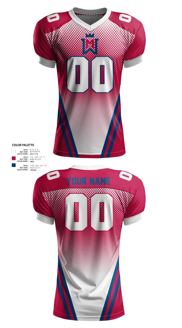 Football Jersey, Watertown-Mayer Football, , Teamtime, Team time, sublimation, custom sports apparel, team uniforms, spirit wear, spiritwear, sports uniforms, custom shirts, team store, custom team store, fundraiser sports, apparel fundraiser