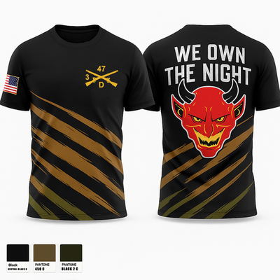 D Co 3-47 Cadre Short Sleeve Performance Shirt - 1