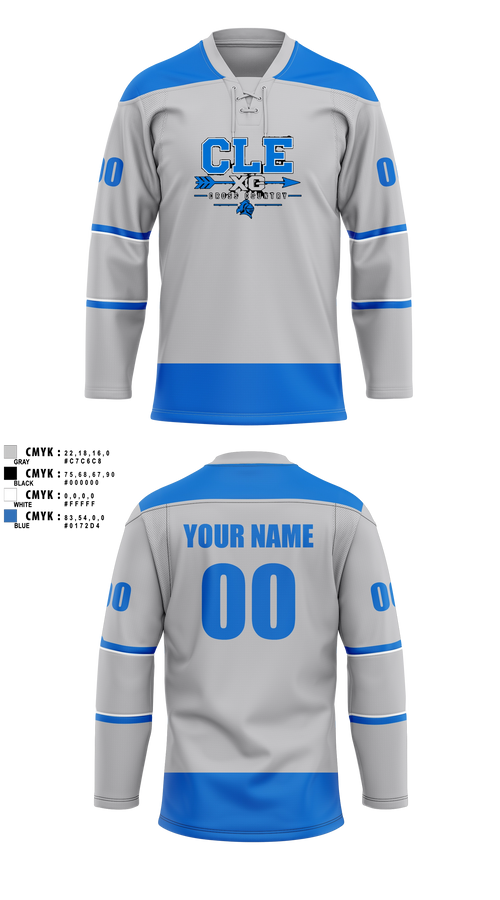 Hockey Jersey, CLE Knights, Cross Country, Teamtime, Team time, sublimation, custom sports apparel, team uniforms, spirit wear, spiritwear, sports uniforms, custom shirts, team store, custom team store, fundraiser sports, apparel fundraiser
