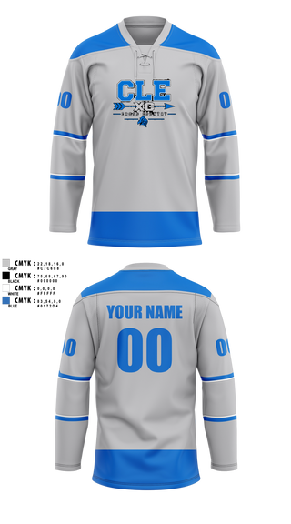 Hockey Jersey, CLE Knights, Cross Country, Teamtime, Team time, sublimation, custom sports apparel, team uniforms, spirit wear, spiritwear, sports uniforms, custom shirts, team store, custom team store, fundraiser sports, apparel fundraiser