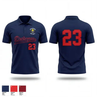 Short Sleeve Performance Polo, Destroyers, Softball, Teamtime, Team time, sublimation, custom sports apparel, team uniforms, spirit wear, spiritwear, sports uniforms, custom shirts, team store, custom team store, fundraiser sports, apparel fundraiser