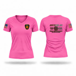 Womens Short Sleeve Vneck Shirt, Audubon, Fire Department, Teamtime, Team time, sublimation, custom sports apparel, team uniforms, spirit wear, spiritwear, sports uniforms, custom shirts, team store, custom team store, fundraiser sports, apparel fundraiser