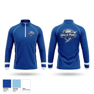 Quarter Zip Jacket, Wills Point Elite, Men's Basketball, Teamtime, Team time, sublimation, custom sports apparel, team uniforms, spirit wear, spiritwear, sports uniforms, custom shirts, team store, custom team store, fundraiser sports, apparel fundraiser