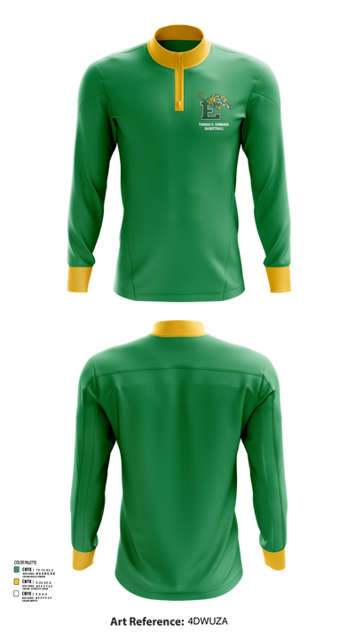 Thomas E. Edwards Basketball 669394 Quarter Zip Jacket - 51