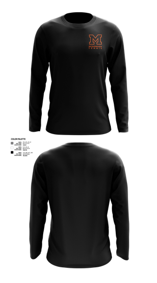 Long Sleeve Performance Shirt, Mcdonogh Girls Tennis, Tennis, Teamtime, Team time, sublimation, custom sports apparel, team uniforms, spirit wear, spiritwear, sports uniforms, custom shirts, team store, custom team store, fundraiser sports, apparel fundraiser