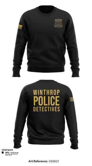 Crew Neck Sweatshirt, Winthrop Police Detectives, Police, Teamtime, Team time, sublimation, custom sports apparel, team uniforms, spirit wear, spiritwear, sports uniforms, custom shirts, team store, custom team store, fundraiser sports, apparel fundraiser