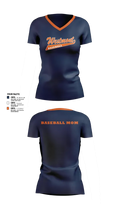Westmont Youth Baseball 21491450 Women's Short Sleeve V-neck Shirt - 6