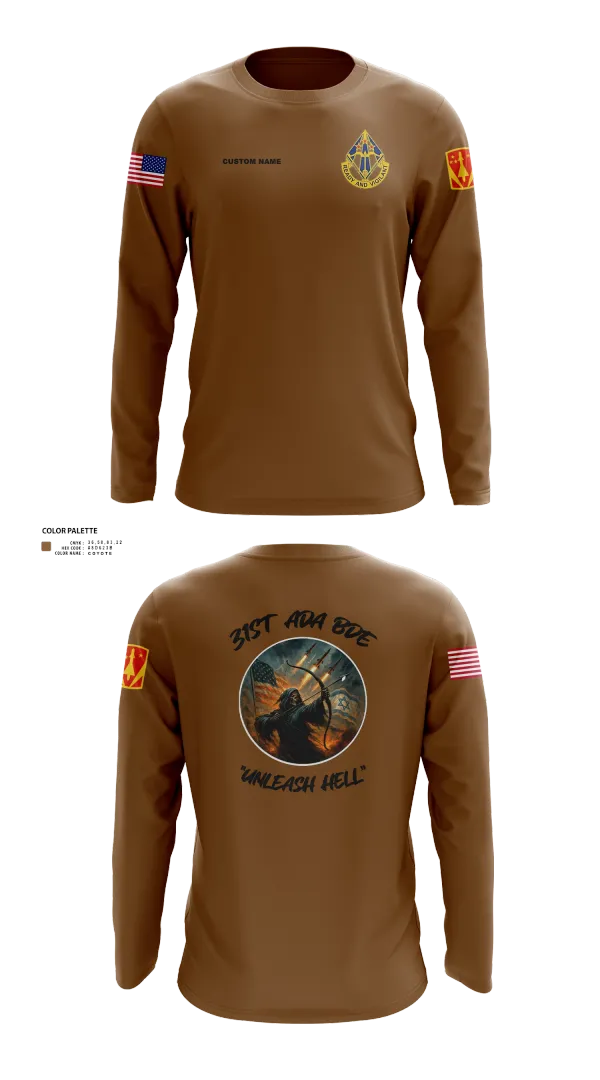 Long Sleeve Performance Shirt, HHB, 31st ADA BDE, , Teamtime, Team time, sublimation, custom sports apparel, team uniforms, spirit wear, spiritwear, sports uniforms, custom shirts, team store, custom team store, fundraiser sports, apparel fundraiser