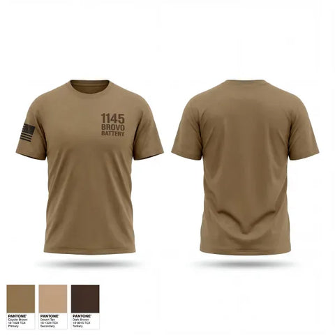 Old School Cotton Feel Shirt, 1-145 brovo battery, Army, Teamtime, Team time, sublimation, custom sports apparel, team uniforms, spirit wear, spiritwear, sports uniforms, custom shirts, team store, custom team store, fundraiser sports, apparel fundraiser