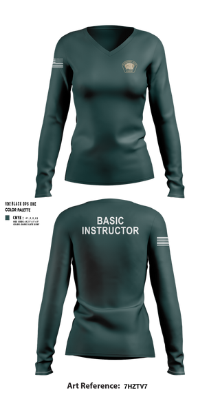 Womens Long Sleeve Vneck Shirt, Academy- Basic Unit, Police, Teamtime, Team time, sublimation, custom sports apparel, team uniforms, spirit wear, spiritwear, sports uniforms, custom shirts, team store, custom team store, fundraiser sports, apparel fundraiser