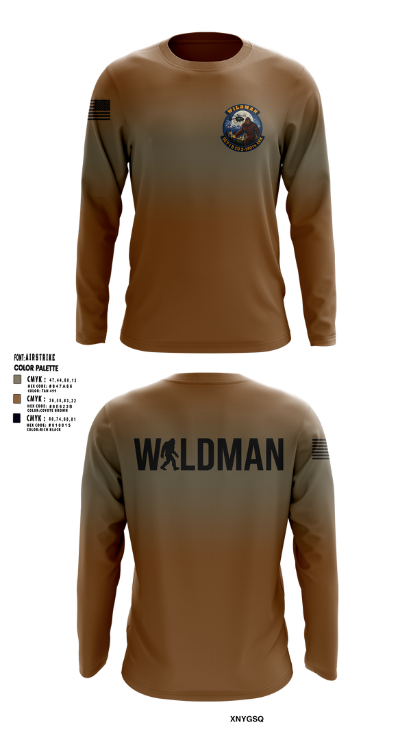 Long Sleeve Performance Shirt, Wildman, National Guard, Teamtime, Team time, sublimation, custom sports apparel, team uniforms, spirit wear, spiritwear, sports uniforms, custom shirts, team store, custom team store, fundraiser sports, apparel fundraiser