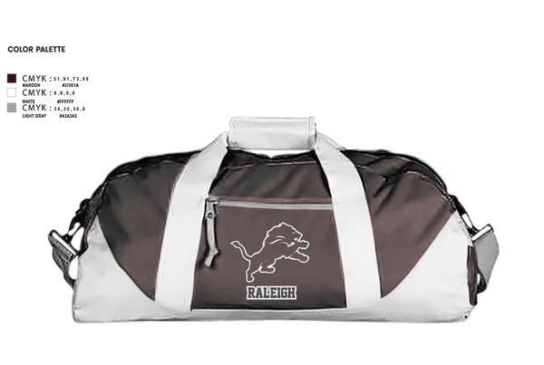 Duffle Bag, Raleigh, Women's Basketball, Teamtime, Team time, sublimation, custom sports apparel, team uniforms, spirit wear, spiritwear, sports uniforms, custom shirts, team store, custom team store, fundraiser sports, apparel fundraiser