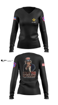 Alaska Army Recruiting Women's Long Sleeve V-neck Shirt - 5
