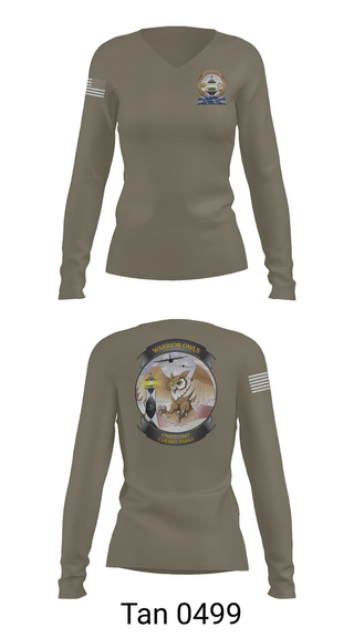 Womens Long Sleeve Vneck Shirt, CNATT Cherry Point, , Teamtime, Team time, sublimation, custom sports apparel, team uniforms, spirit wear, spiritwear, sports uniforms, custom shirts, team store, custom team store, fundraiser sports, apparel fundraiser