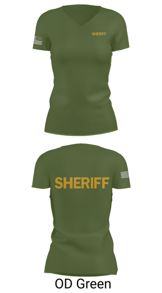 Womens Short Sleeve Vneck Shirt, Dorchester County Sheriffs office, , Teamtime, Team time, sublimation, custom sports apparel, team uniforms, spirit wear, spiritwear, sports uniforms, custom shirts, team store, custom team store, fundraiser sports, apparel fundraiser