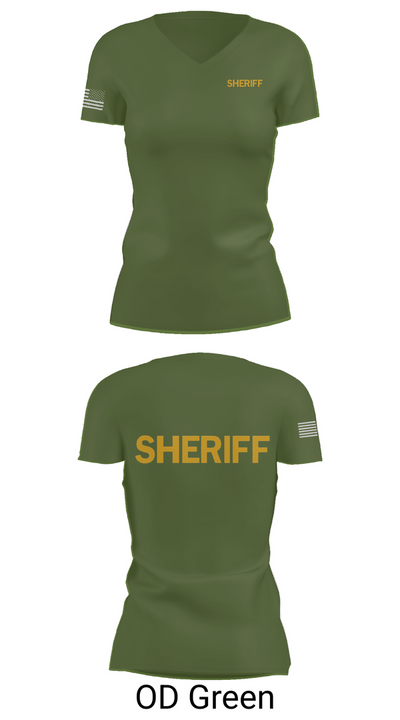 Dorchester County Sheriffs office 81126244 Women's Short Sleeve V-neck Shirt - 46