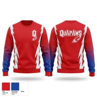 Crew Neck Sweatshirt, Quapaws, Baseball, Teamtime, Team time, sublimation, custom sports apparel, team uniforms, spirit wear, spiritwear, sports uniforms, custom shirts, team store, custom team store, fundraiser sports, apparel fundraiser
