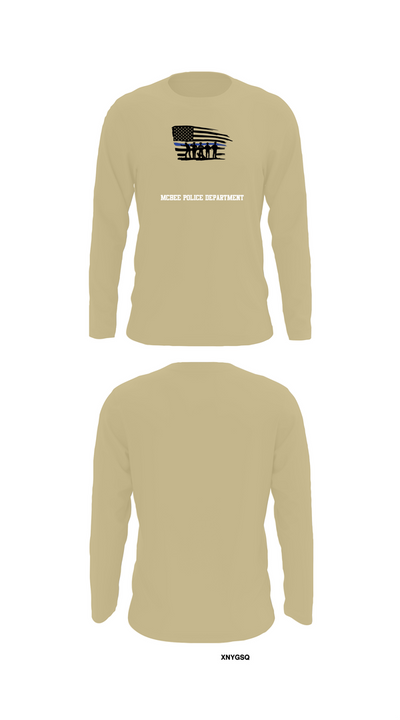 McBee Police Department 4438901 Long Sleeve Performance Shirt 88