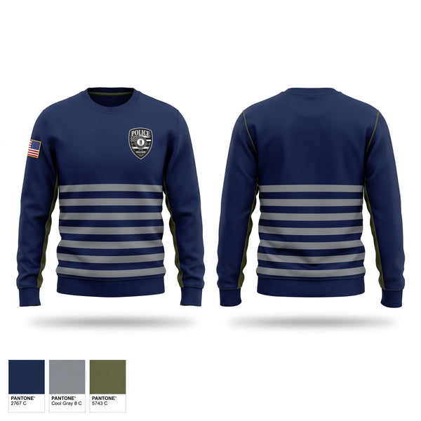 Crew Neck Sweatshirt, Wilder Police Department, Police, Teamtime, Team time, sublimation, custom sports apparel, team uniforms, spirit wear, spiritwear, sports uniforms, custom shirts, team store, custom team store, fundraiser sports, apparel fundraiser
