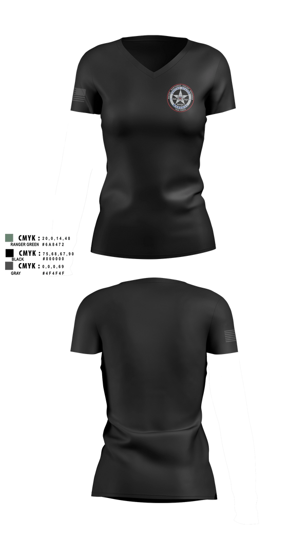 Womens Short Sleeve Vneck Shirt, US Marshals PNVOTF, Police, Teamtime, Team time, sublimation, custom sports apparel, team uniforms, spirit wear, spiritwear, sports uniforms, custom shirts, team store, custom team store, fundraiser sports, apparel fundraiser