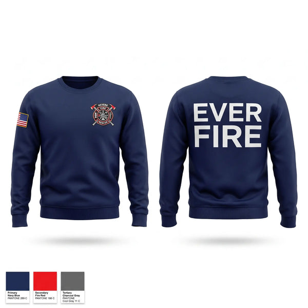 Crew Neck Sweatshirt, Revere Fire Department, Fire Department, Teamtime, Team time, sublimation, custom sports apparel, team uniforms, spirit wear, spiritwear, sports uniforms, custom shirts, team store, custom team store, fundraiser sports, apparel fundraiser