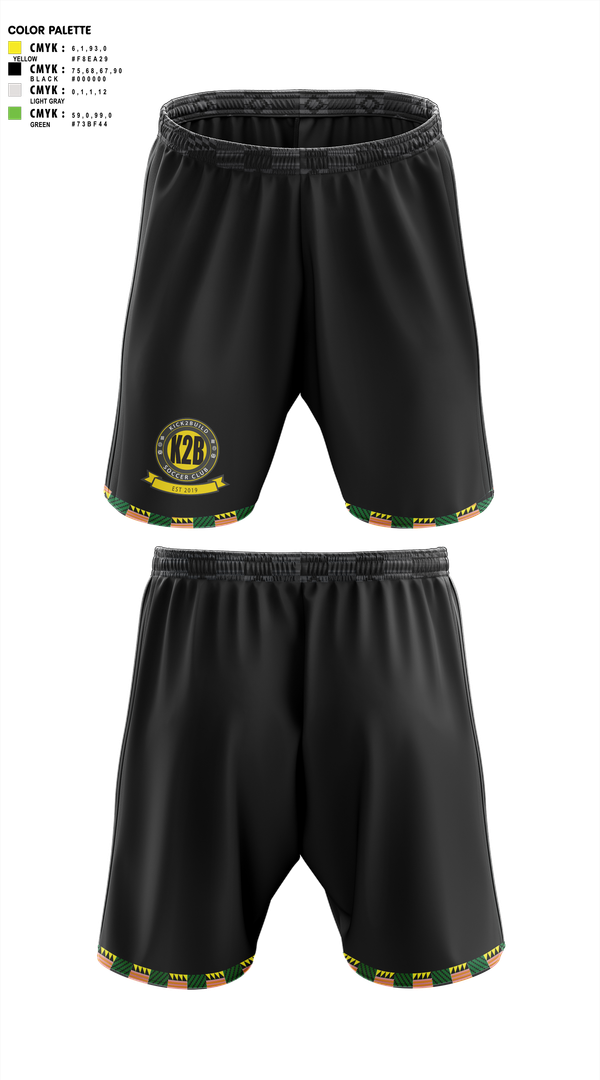 Athletic Shorts With Pockets, Kick 2 Build Coaches Store, Men's Soccer, Teamtime, Team time, sublimation, custom sports apparel, team uniforms, spirit wear, spiritwear, sports uniforms, custom shirts, team store, custom team store, fundraiser sports, apparel fundraiser
