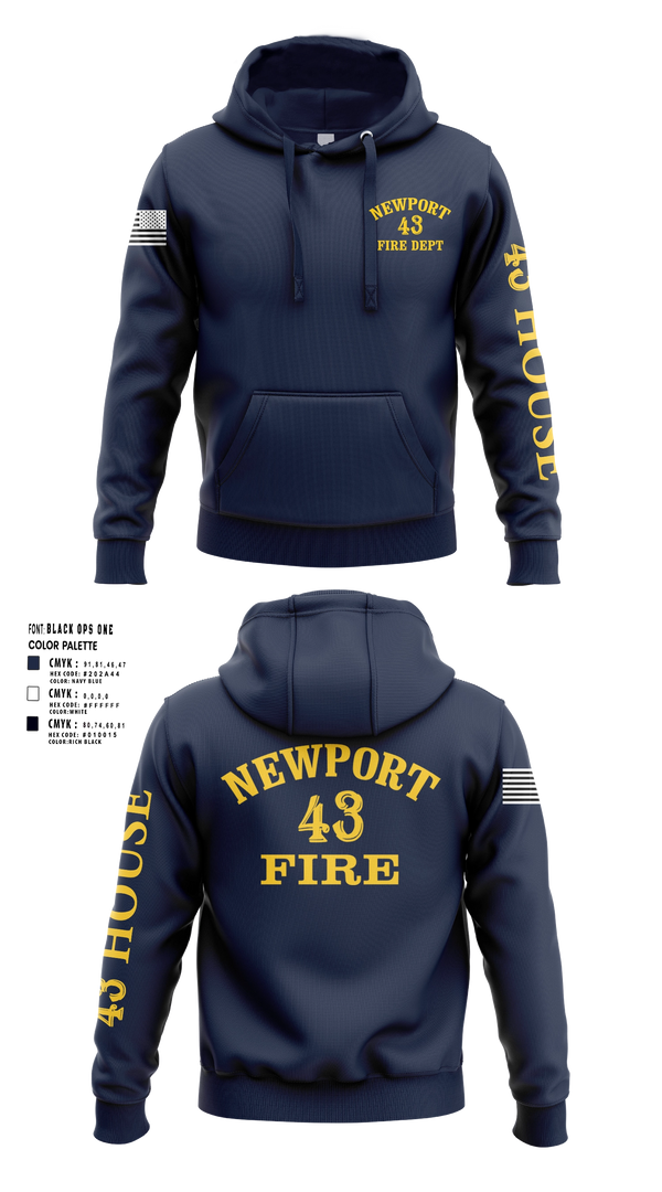 Hoodie, Newport Fire Department, Fire Department, Teamtime, Team time, sublimation, custom sports apparel, team uniforms, spirit wear, spiritwear, sports uniforms, custom shirts, team store, custom team store, fundraiser sports, apparel fundraiser