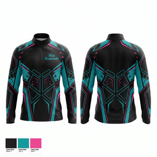 Quarter Zip Jacket, Ohio Diamonds, Softball, Teamtime, Team time, sublimation, custom sports apparel, team uniforms, spirit wear, spiritwear, sports uniforms, custom shirts, team store, custom team store, fundraiser sports, apparel fundraiser