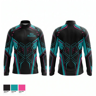 Ohio Diamonds Quarter Zip Jacket - 1