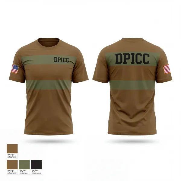 Old School Cotton Feel Shirt, DPICC, Army, Teamtime, Team time, sublimation, custom sports apparel, team uniforms, spirit wear, spiritwear, sports uniforms, custom shirts, team store, custom team store, fundraiser sports, apparel fundraiser