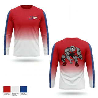 Long Sleeve Performance Shirt, Hawks Wrestling Club, Wrestling, Teamtime, Team time, sublimation, custom sports apparel, team uniforms, spirit wear, spiritwear, sports uniforms, custom shirts, team store, custom team store, fundraiser sports, apparel fundraiser