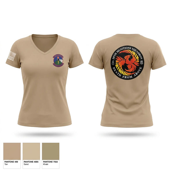 Womens Short Sleeve Vneck Shirt, 28 Munitions Squadron, Air Force, Teamtime, Team time, sublimation, custom sports apparel, team uniforms, spirit wear, spiritwear, sports uniforms, custom shirts, team store, custom team store, fundraiser sports, apparel fundraiser