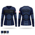 Milton Police Department Women's Long Sleeve V-neck Shirt - 1