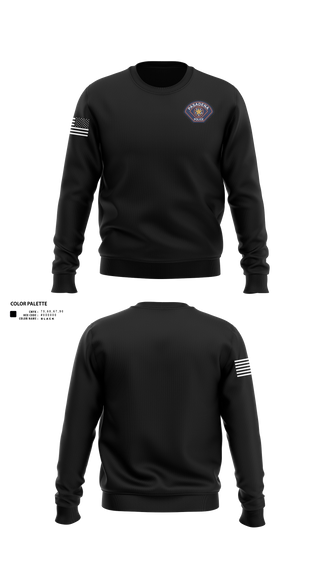 Crew Neck Sweatshirt, Pasadena Police Department Honor Guard, Police, Teamtime, Team time, sublimation, custom sports apparel, team uniforms, spirit wear, spiritwear, sports uniforms, custom shirts, team store, custom team store, fundraiser sports, apparel fundraiser