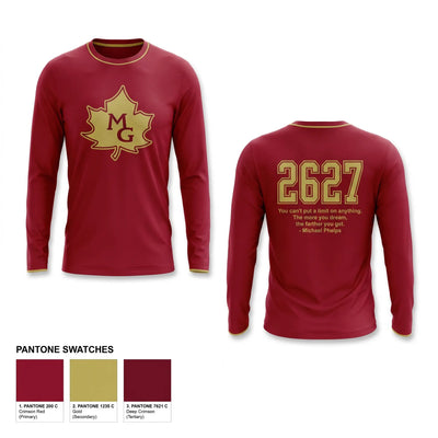 Maple Grove Swim and Dive Team Long Sleeve Performance Shirt 2