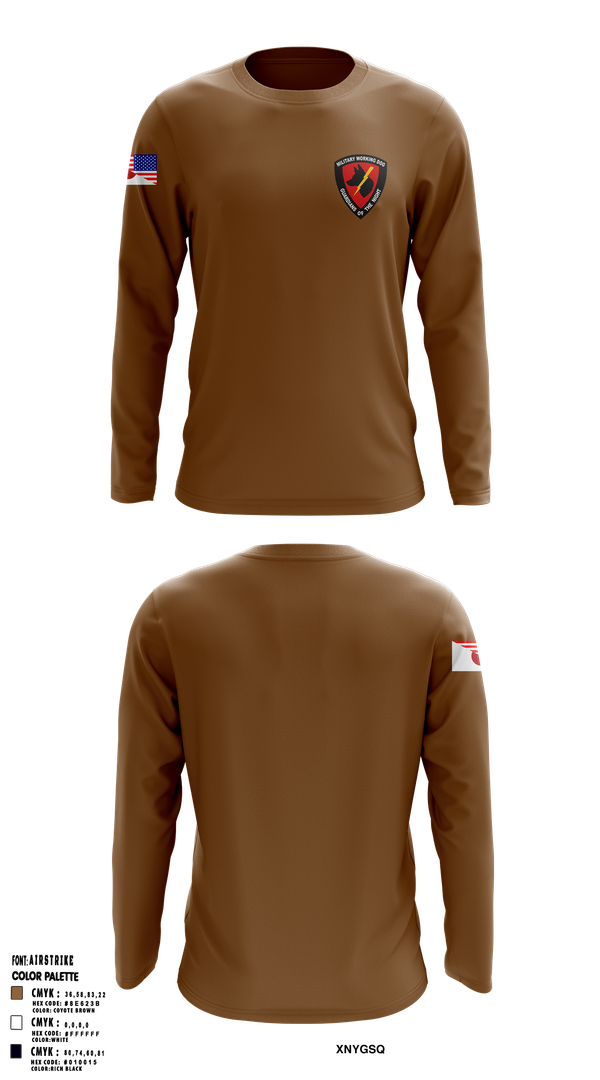 Long Sleeve Performance Shirt, CFAY Security MWD, , Teamtime, Team time, sublimation, custom sports apparel, team uniforms, spirit wear, spiritwear, sports uniforms, custom shirts, team store, custom team store, fundraiser sports, apparel fundraiser