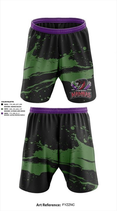 Fresno Mambas 67071112 Athletic Shorts With Pockets - 1