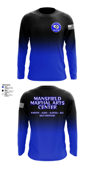 Long Sleeve Rash Guard Shirt, Mansfield Martial Arts Center, , Teamtime, Team time, sublimation, custom sports apparel, team uniforms, spirit wear, spiritwear, sports uniforms, custom shirts, team store, custom team store, fundraiser sports, apparel fundraiser