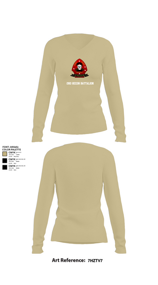 Womens Long Sleeve Vneck Shirt, 2nd Recon Battalion, , Teamtime, Team time, sublimation, custom sports apparel, team uniforms, spirit wear, spiritwear, sports uniforms, custom shirts, team store, custom team store, fundraiser sports, apparel fundraiser