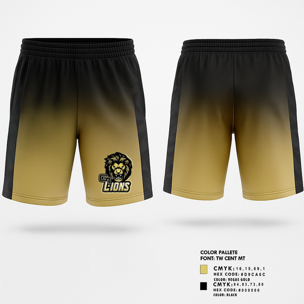 Athletic Shorts With Pockets, Gt lions, , Teamtime, Team time, sublimation, custom sports apparel, team uniforms, spirit wear, spiritwear, sports uniforms, custom shirts, team store, custom team store, fundraiser sports, apparel fundraiser