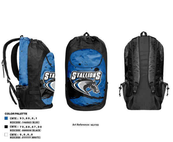 Gear Bag, Marshall Christian, , Teamtime, Team time, sublimation, custom sports apparel, team uniforms, spirit wear, spiritwear, sports uniforms, custom shirts, team store, custom team store, fundraiser sports, apparel fundraiser
